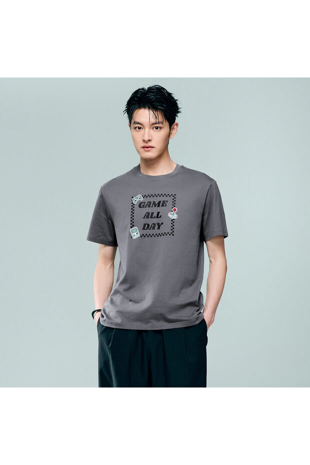 Men's Cotton Game Theme Print Tee | Online Exclusive