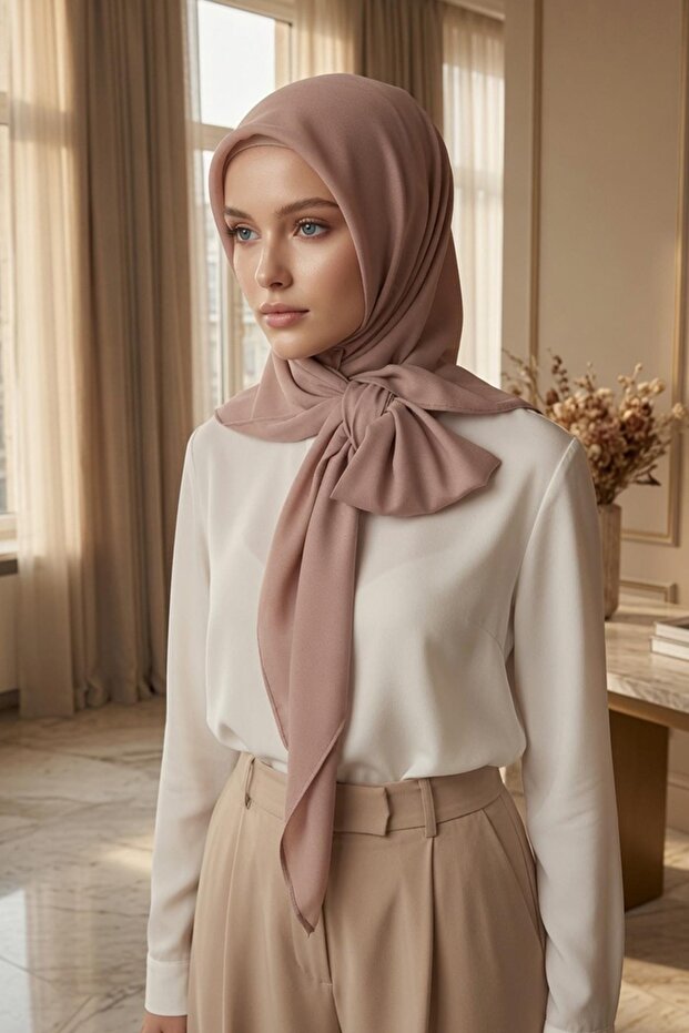 Hijab Non-Slip Crepe Shawl, Ps-63