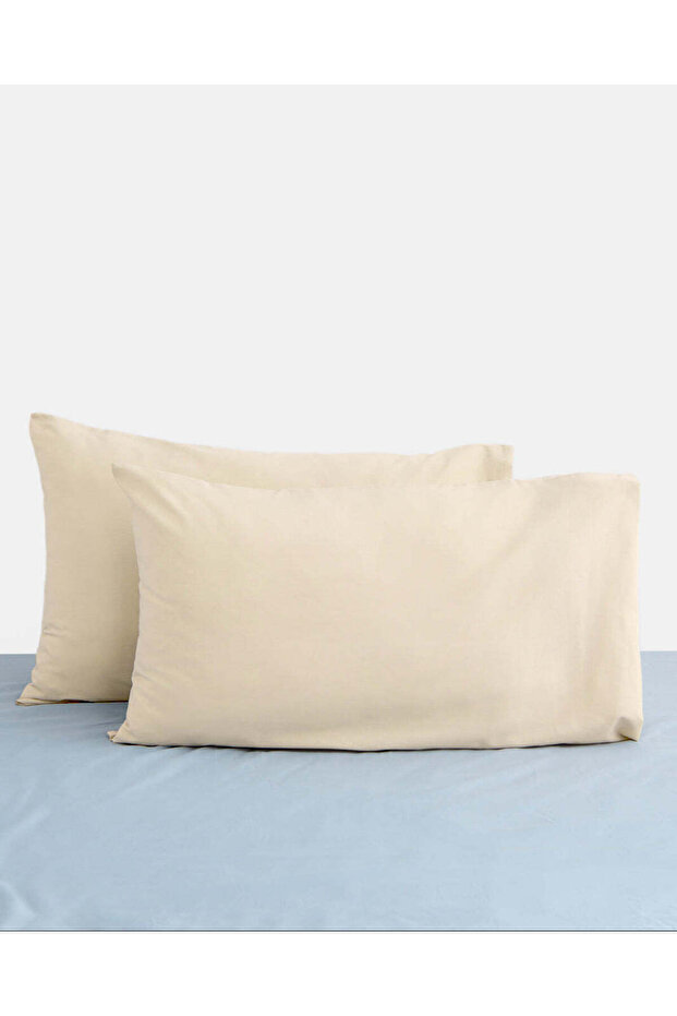 Ivory 2-Piece Solid Pillowcase