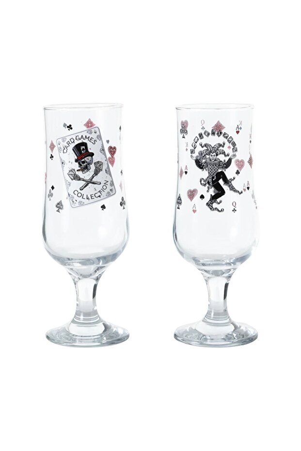 Cards Footed Glass 385 ml - Set of 2