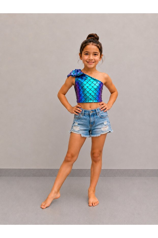 Mermaid Crop Badi Bustier