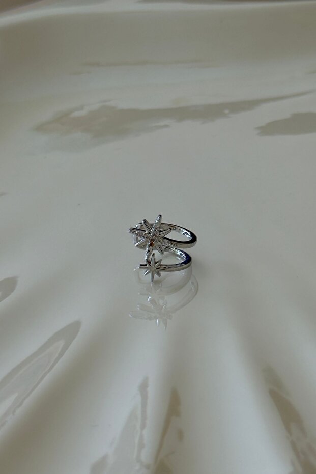 Steel pole model cartilage earrings