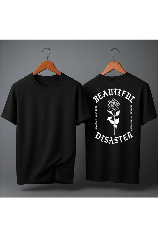 Beautiful Disaster Floral Print Oversized T-Shirt