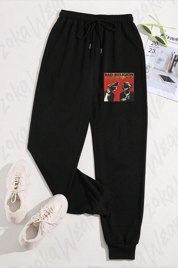 Unisex Bad Religion V3 Printed Sweatpants