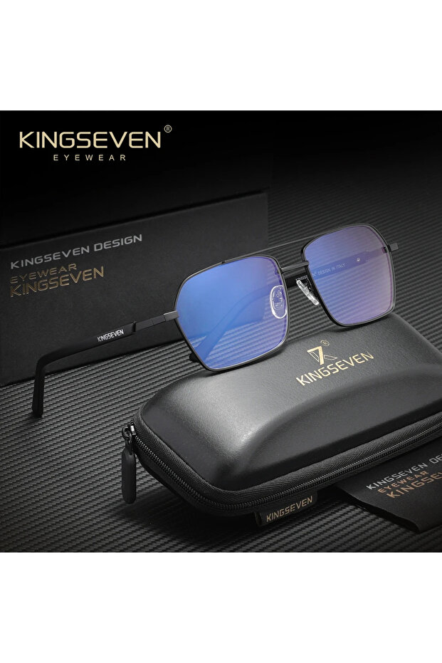 F1 Black 45 KINGSEVEN Brand Anti-Blue-ray Glasses Men/Women Phone Computer Blue Light Blocking Eyewe