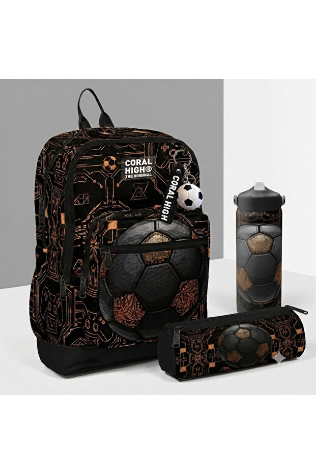 Kids 3-Piece School Bag Set (Bag - Pen Holder - Water Bottle)