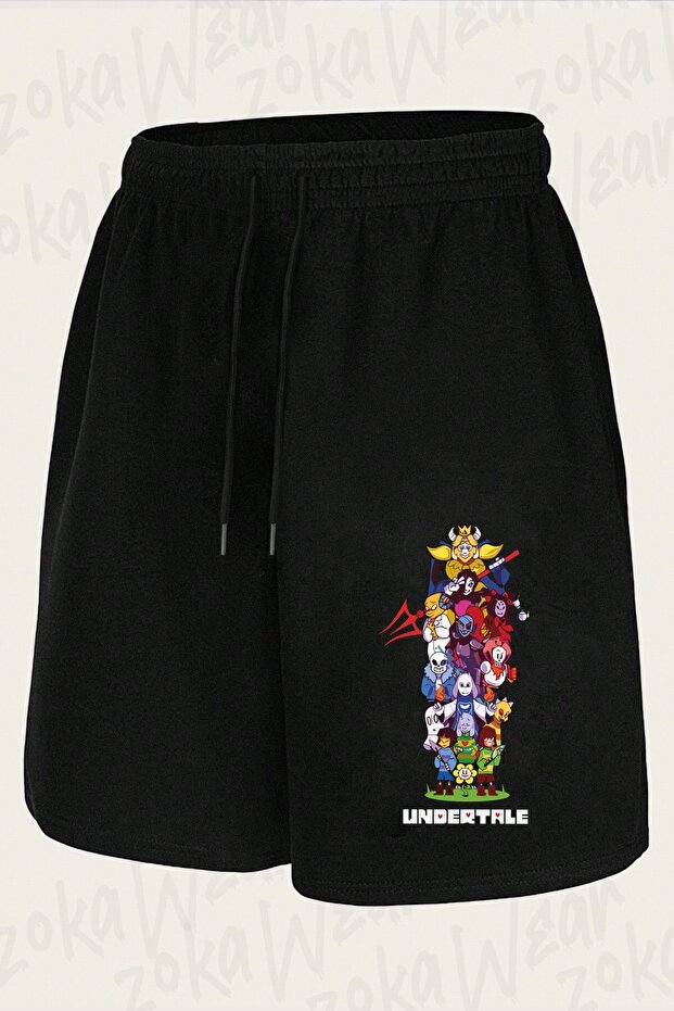 شورت مطبوع بتصميم All Undertale 2 للجنسين