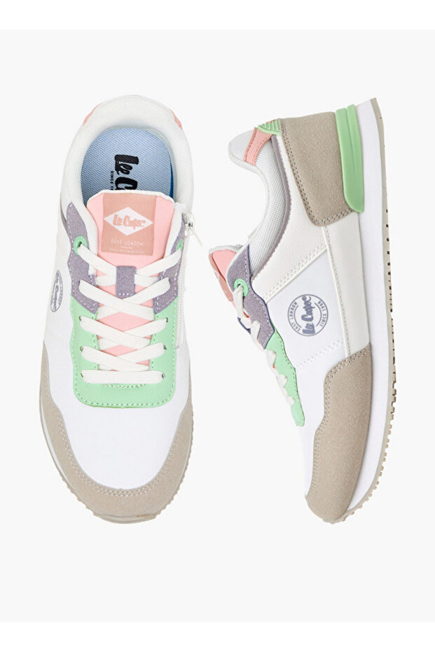Girls Lace-Up Ankle Sneakers