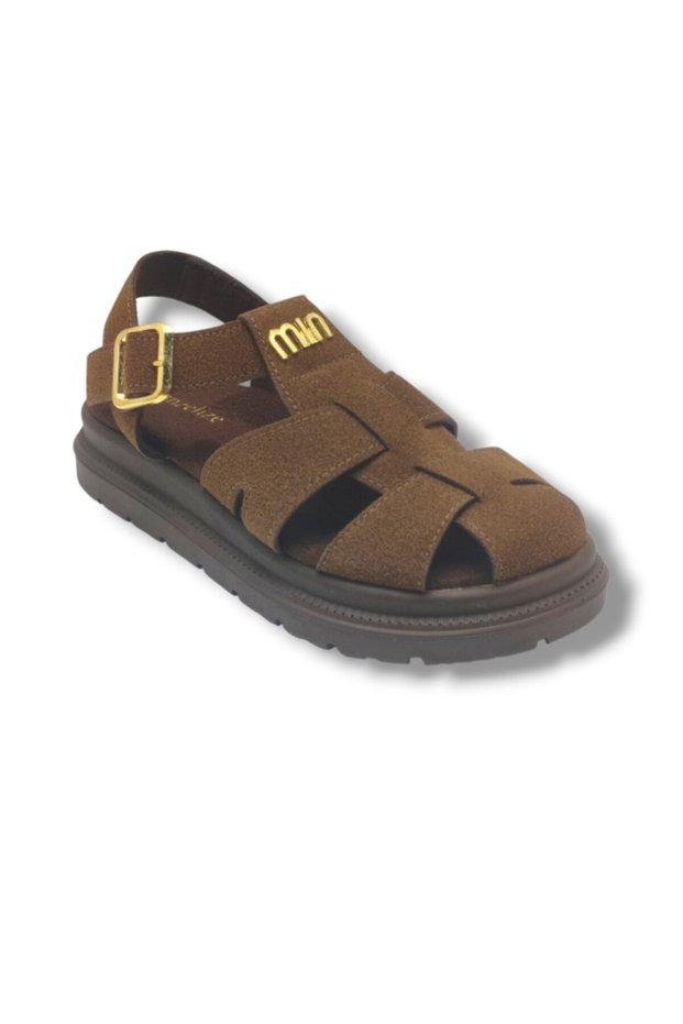 Champs-Elysees K805-26 Suede Buckle Anatomical Sole Women's Sandals