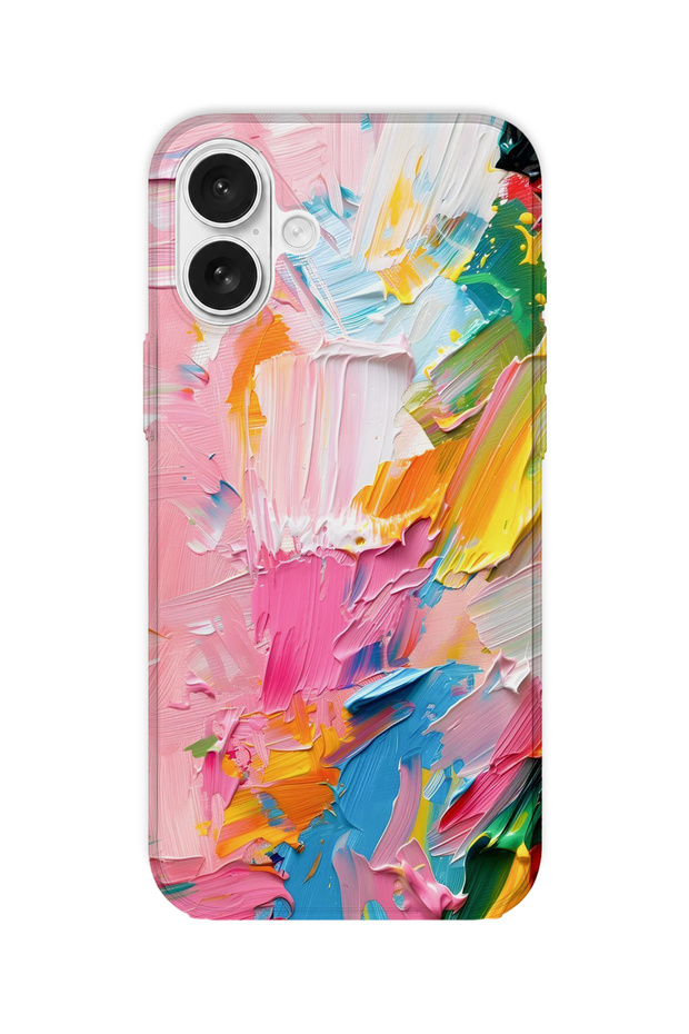 iPhone 16 Plus Compatible Printed Transparent Phone Case |   Collection: Pastelbloom Soft Series