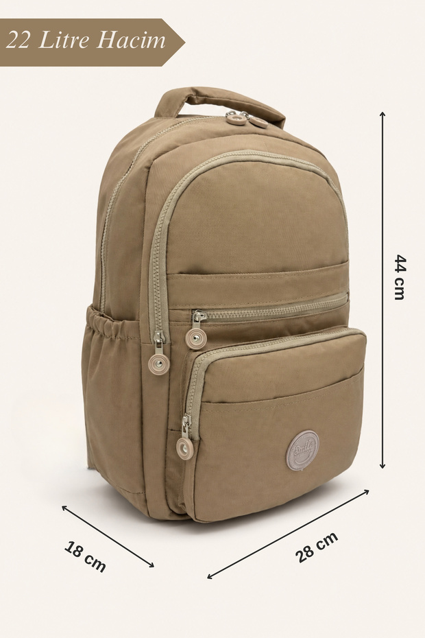 Multi-Compartment Lined Waterproof Mommy Daily Backpack School Bag