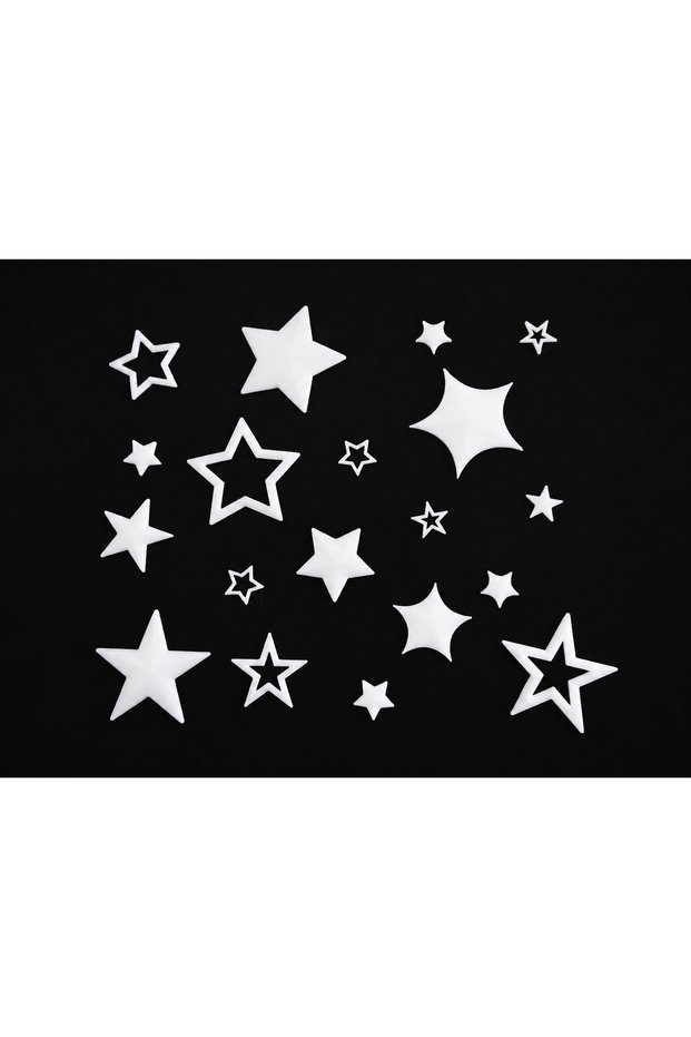 Set of Stars Glowing in the Dark