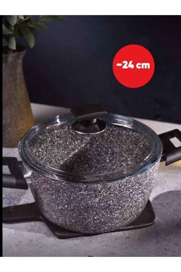 وعاء أوبتيما أطلس جرانيت بعمق 24 سم