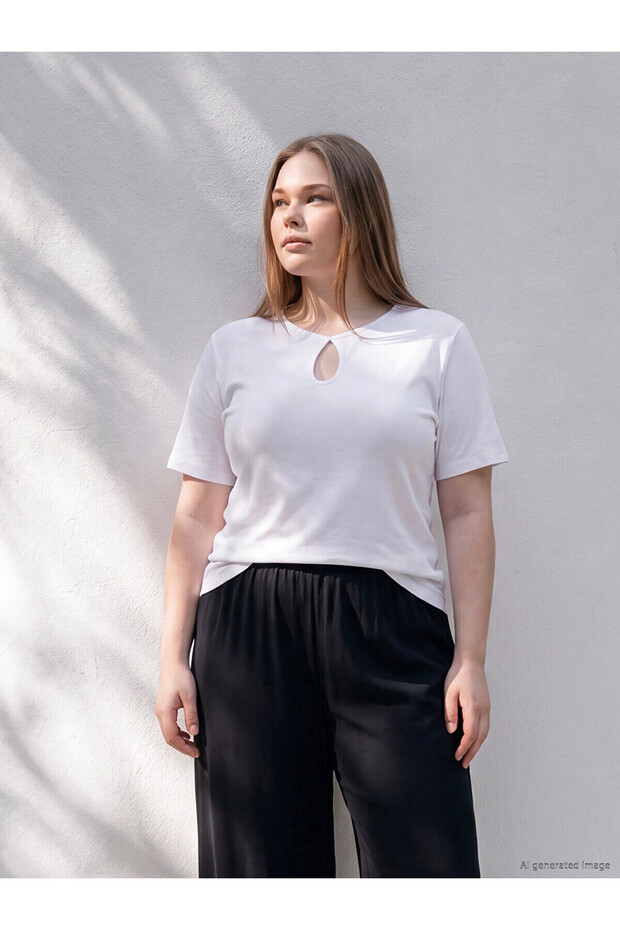 Original Large Size 100% Cotton Women's T-Shirt