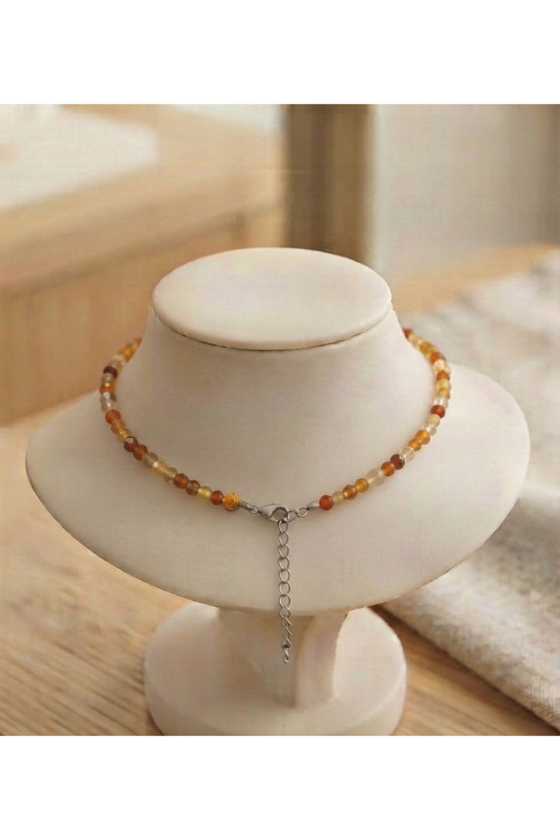 Natural Agate Stone Positive Energy 35 cm Necklace