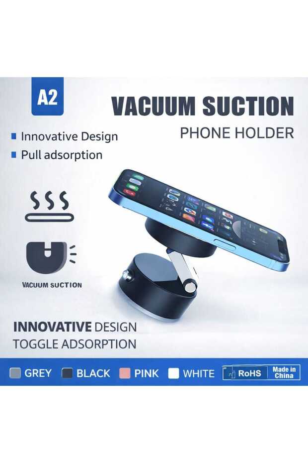 Magnetic Phone Holder A2 360° Rotatable Car Dashboard Mobile Mount