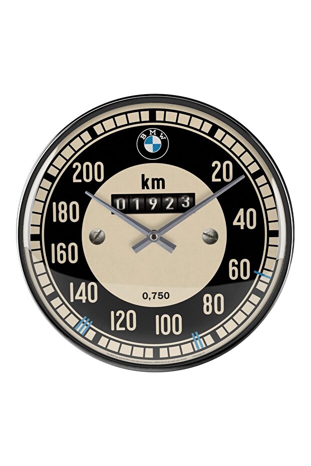 Nostalgic-Art Retro Wall Clock, Bmw - Speedometer - Gift for Car Accessories Fans Fi