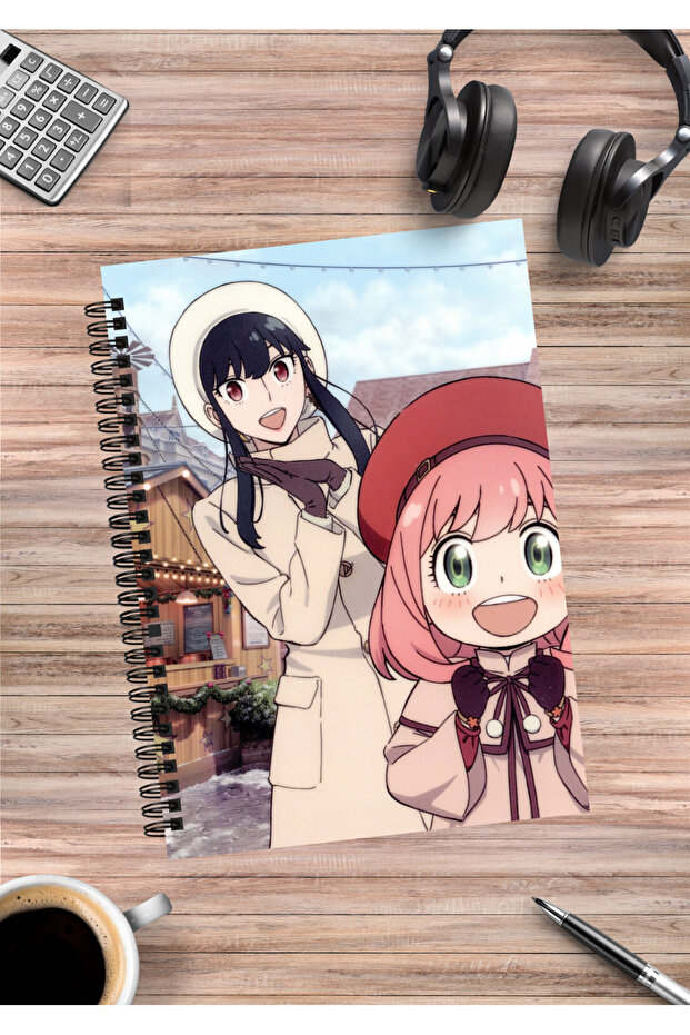 Spy X Family Anya Yor Loid Forger Anime Spiral Notebook A5 (50 Sheets)