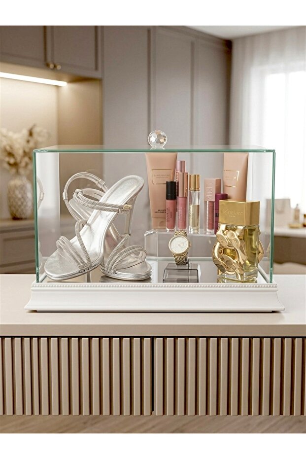 Luxury Mirrored Promise and Engagement Bundle Glass Jar Bundle Box