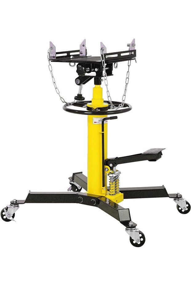 1322 lb Drive Jack Lift - 33.8" to 72.8" Lift Range, 3/5 Ton 2-Stage Hydraulic Telescopic, 4 Swivel Casters, Convenient Push/Pull Ring