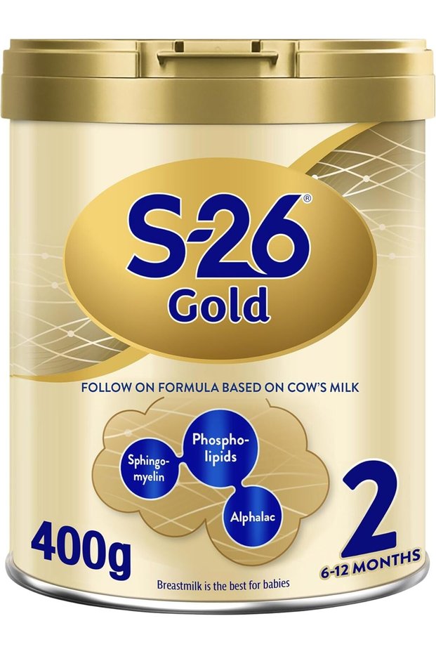 S26 GOLD 2 Stage 2, 6-12 Months follow on Formula for Babies, Tin 400g