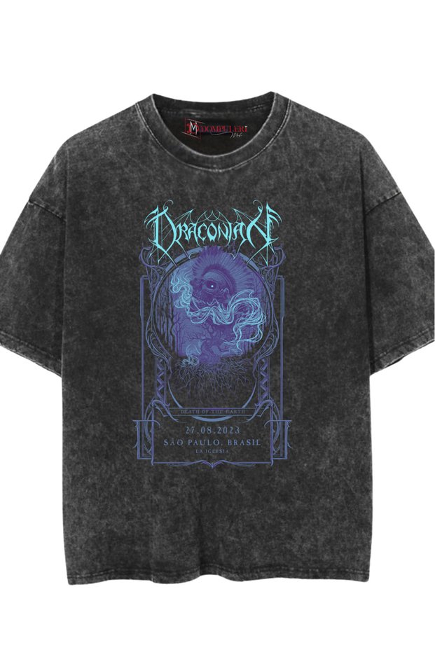 Draconia Washable Printed Oversize Vintage T-Shirt