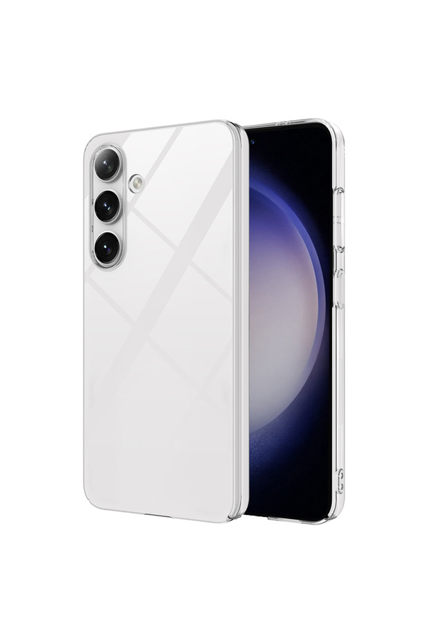 Galaxy S25 Case Non-Yellowing Ultra Thin Hard Mica Camera Raised Tkng