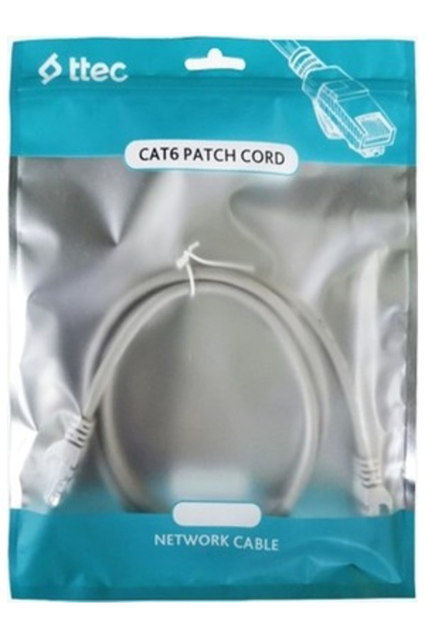 Ttec 0.2Meter Cat6 Utp Kbl-Ptch-20Cmg Gray Patch Cable