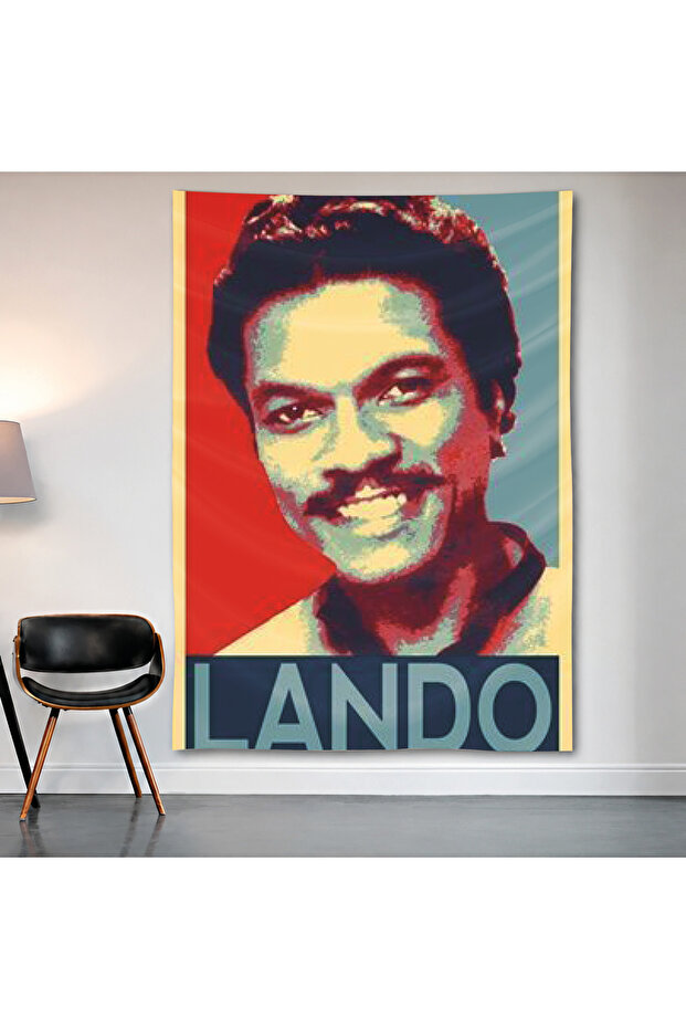 Lando Calrissian Hope Style Wall Covering Wall Tapestry First Quality Satin Fabric Poster