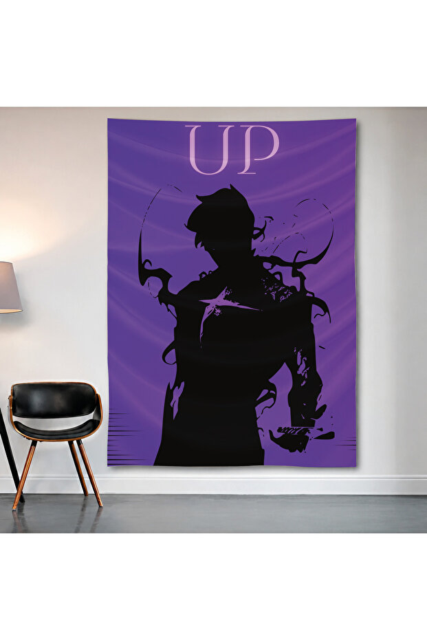 Up Movie Minimalist Wall Covering Wall Tapestry First Quality Satin Fabric Poster