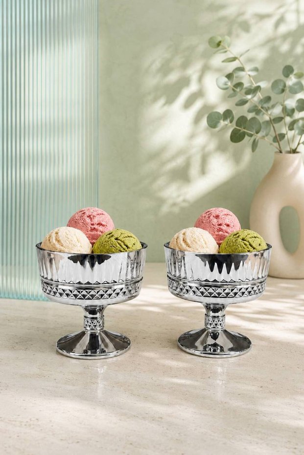Gold Series Titanium Coated 2-Piece Glass Presentation Bowl