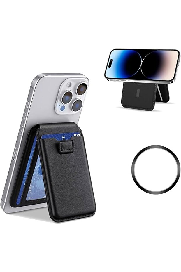 Magnetic Wallet,Multi-Slot,Compatible with iPhone Series,Super Strong Magnetism Strength,Slim,Features a Magnetic Ring,