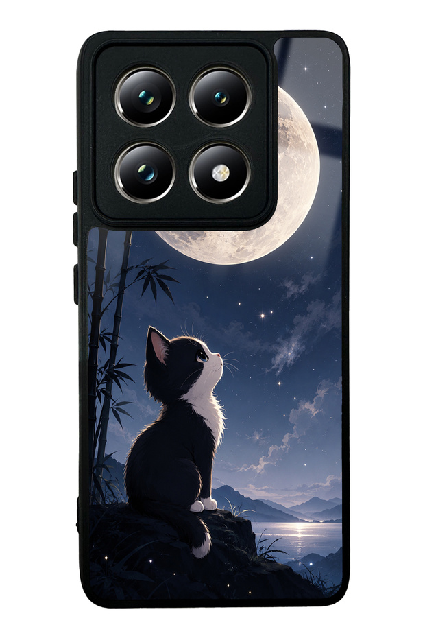 Xiaomi Mi 14t Pro Moon Guardian Kitty Design Glossy Phone Case