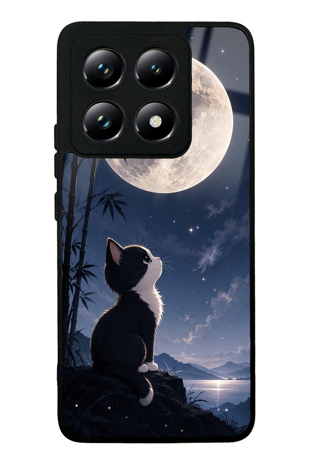 Xiaomi Mi 14t Moon Guardian Kitty Design Glossy Phone Case