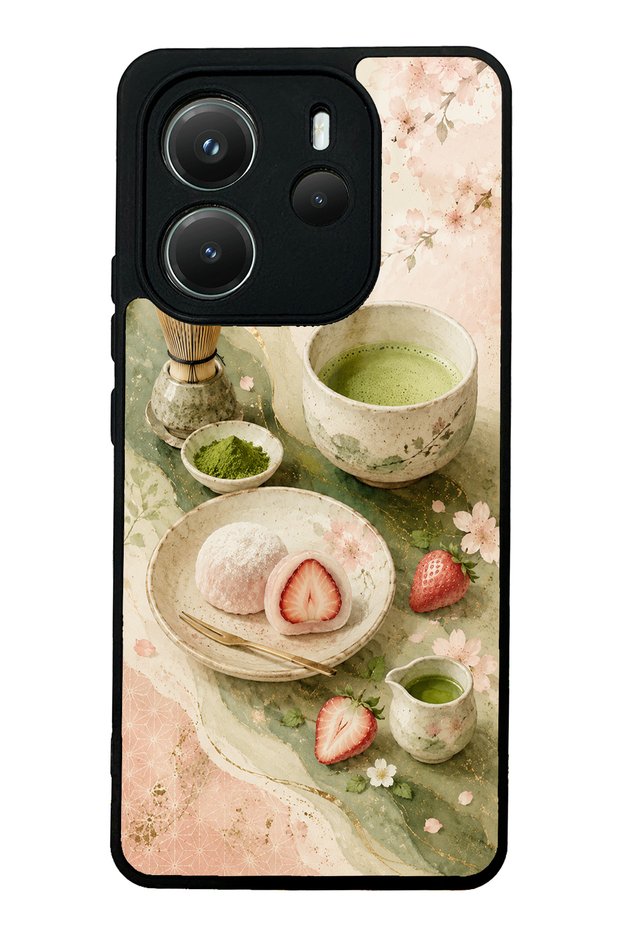 Xiaomi Redmi Note 14 4g Sakura Matcha Mochi Design Glossy Phone Case