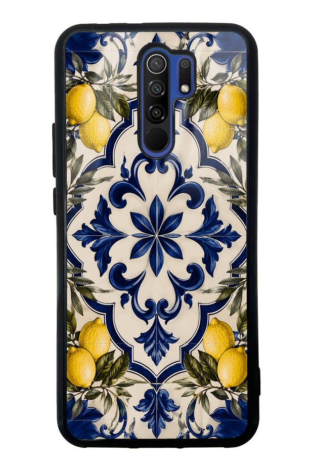 Xiaomi Redmi 9 Royal Lemon Mosaic Design Glossy Phone Case