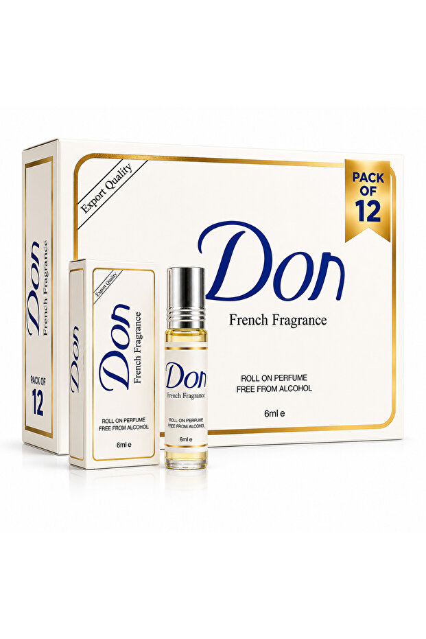 FRENCH FRAGRANCE OIL 6ML FREE FROM ALCOHOL (PACK OF 12)