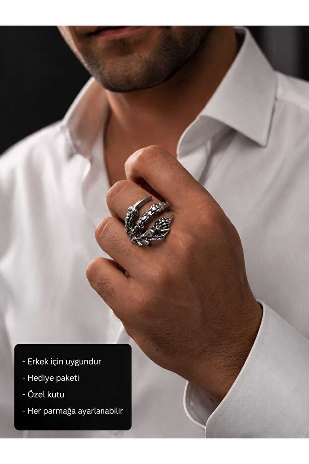 Eagle Claw Adjustable Men's Ring