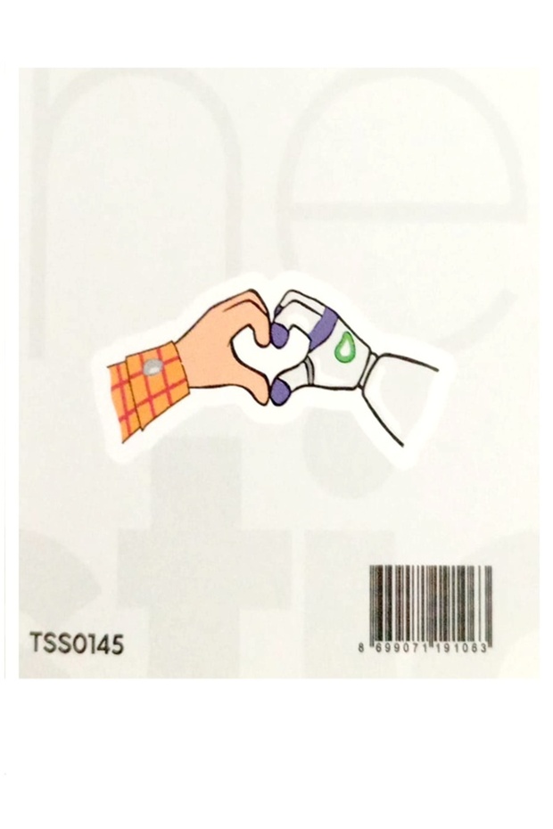 The Sticker Story Heart Hands Tss0145 Personification Sticker - 2 Pieces