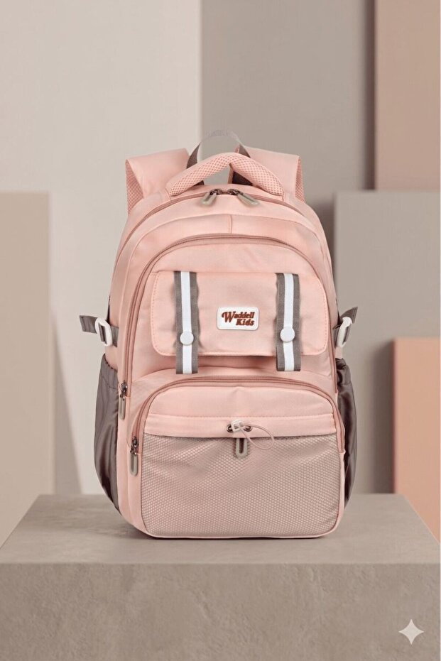 Imported Luxury Quality Accessory Bag 26910 Primary School Middle School Bag Imported Bag with Accessories Pink