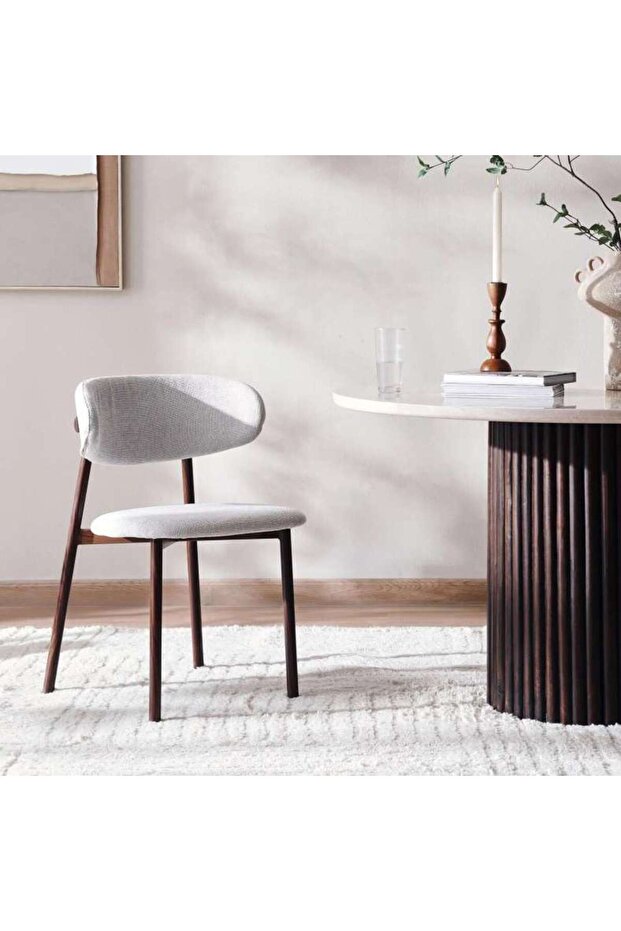 MABRY DINING CHAIR - LIGHT GREY BROWN