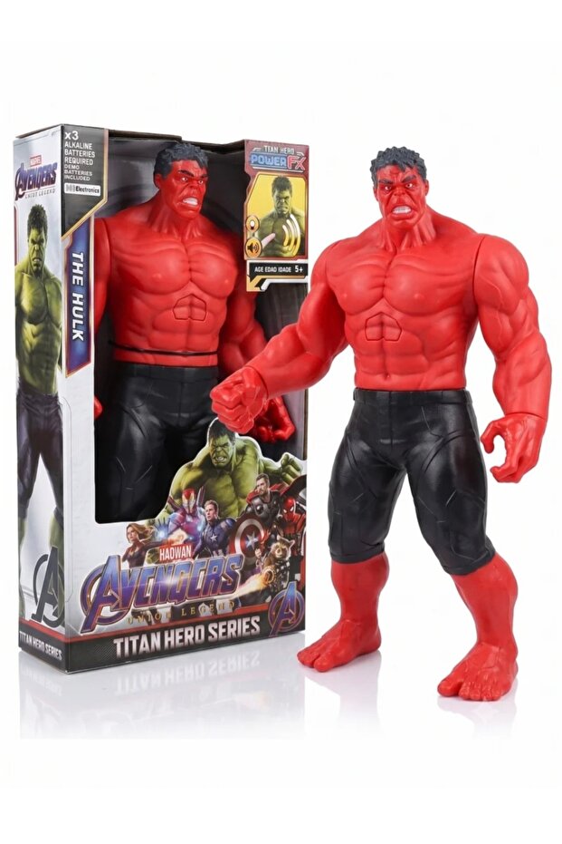 Red Hulk Giant Superhero Action Figure with Light & Sound