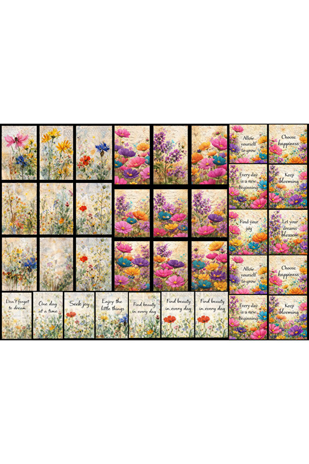 Patterns Themed Sticker Set (21X31 cm 1 Set)