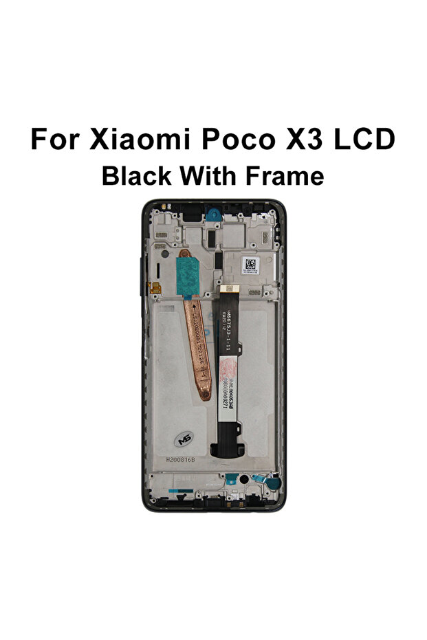 With Black Frame Super IPS For POCO X3 NFC Display MZB07Z0IN Touch Screen Digitizer Replacement For
