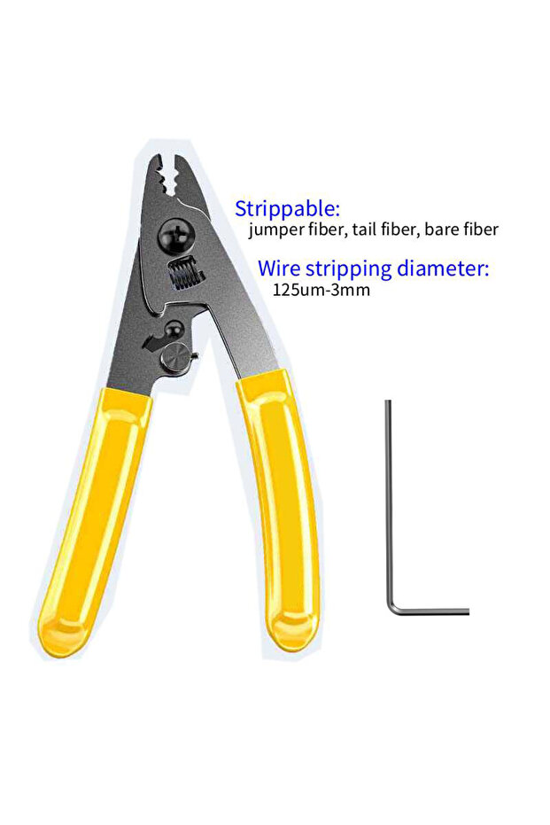 1pcs Multi-function 3 Hole Fiber Jacket Stripper Pliers FTTH Fiber Optical Miller Scissors Wire Srip