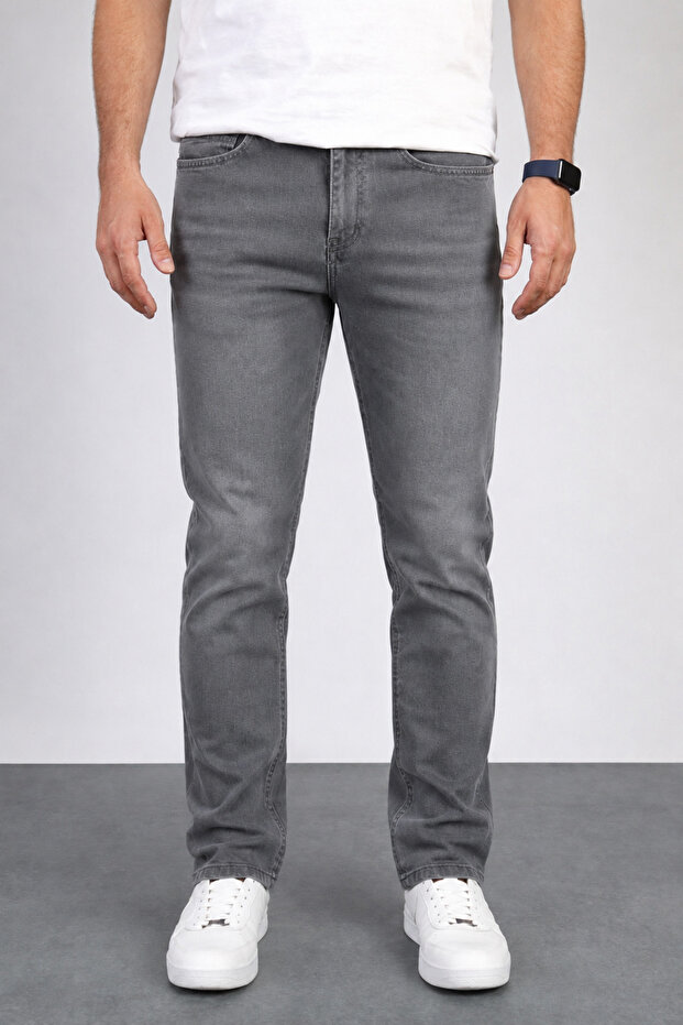 Men's Regular Pipe Leg Flexible Lycra Denim Jeans Jeans
