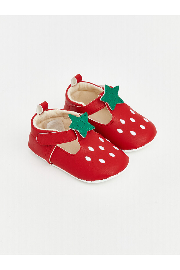 Alita City Lcw Steps Red Baby Girl Pre-Walking Shoes with a Difference