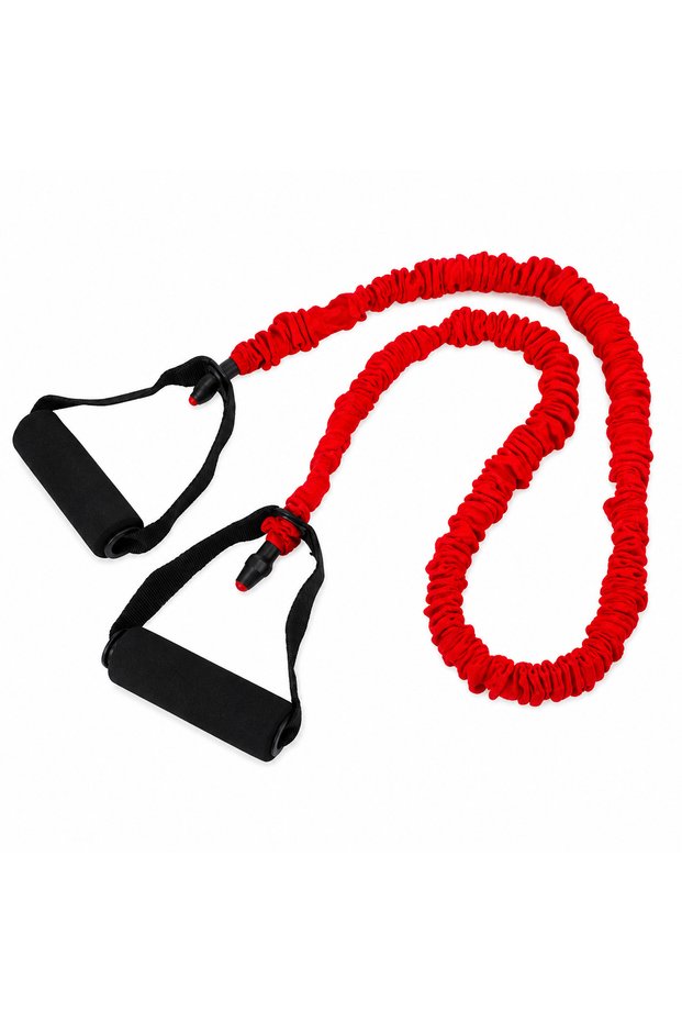 Resistance Tube with Foam Handles | Elastic Fitness Resistance Band for Strength Training, Home Workouts & Rehabilitation