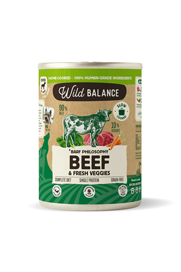 Balance BARF Philosophy Beef & Fresh Veggies Wet Dog Food 400G