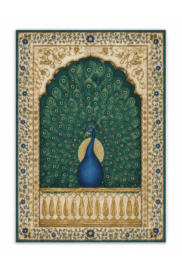 Eta Traditional Patterned Modern Woven Base Decorative Carpet Sdtamor2787